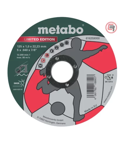 Rezna ploča METABO 125x1x22,2 INOX LIMITED EDITION SOCCER